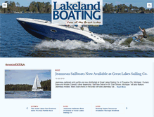 Tablet Screenshot of lakelandboating.com